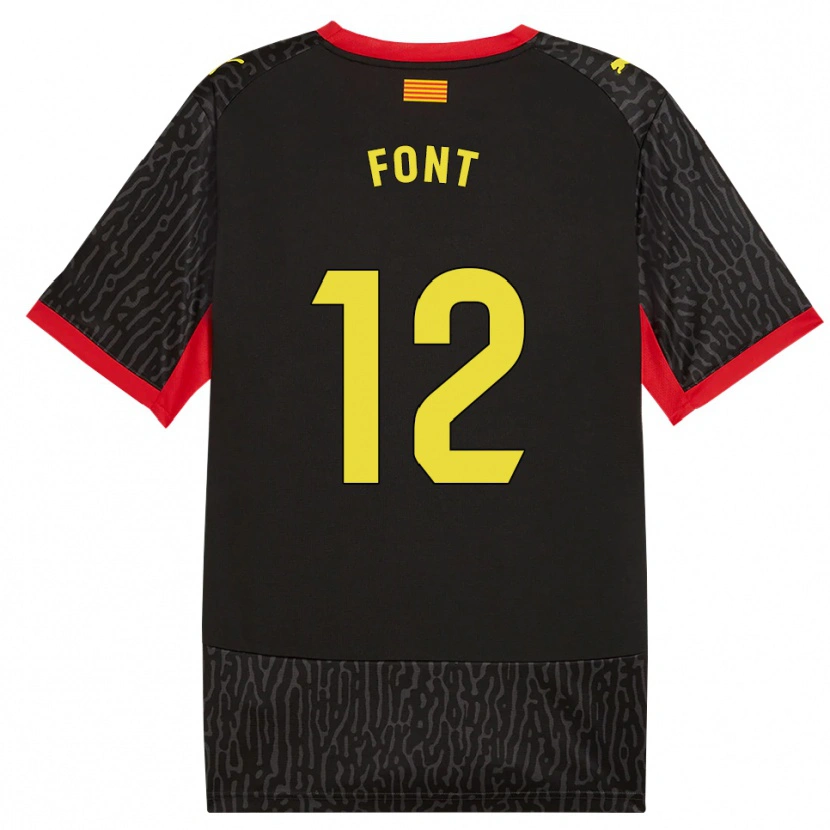 Danxen Pánské Jordi Font #12 Černá Žlutá Červená Daleko Hráčské Dresy 2026/27 Dres