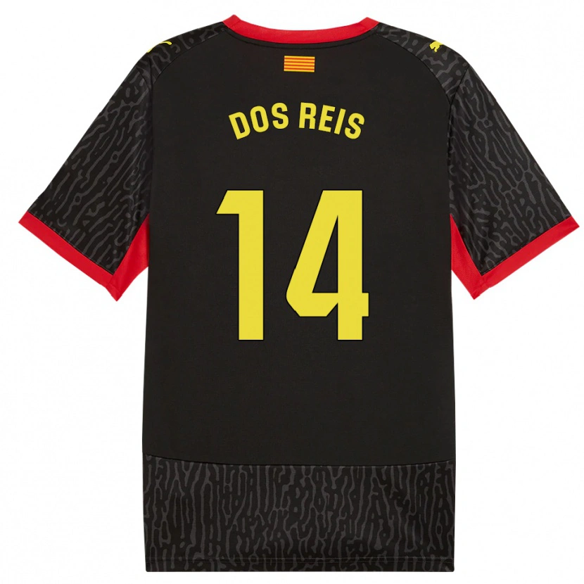 Danxen Pánské Leo Dos Reis #14 Černá Žlutá Červená Daleko Hráčské Dresy 2026/27 Dres