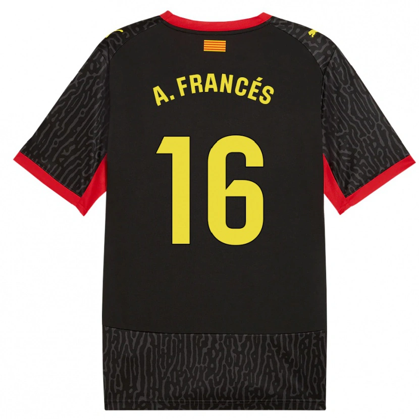 Danxen Pánské Alejandro Francés #16 Černá Žlutá Červená Daleko Hráčské Dresy 2026/27 Dres
