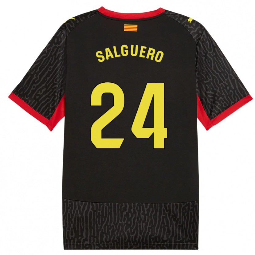 Danxen Pánské Antonio Salguero #24 Černá Žlutá Červená Daleko Hráčské Dresy 2026/27 Dres