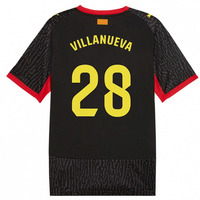 Danxen Pánské Pablo Villanueva #28 Černá Žlutá Červená Daleko Hráčské Dresy 2026/27 Dres