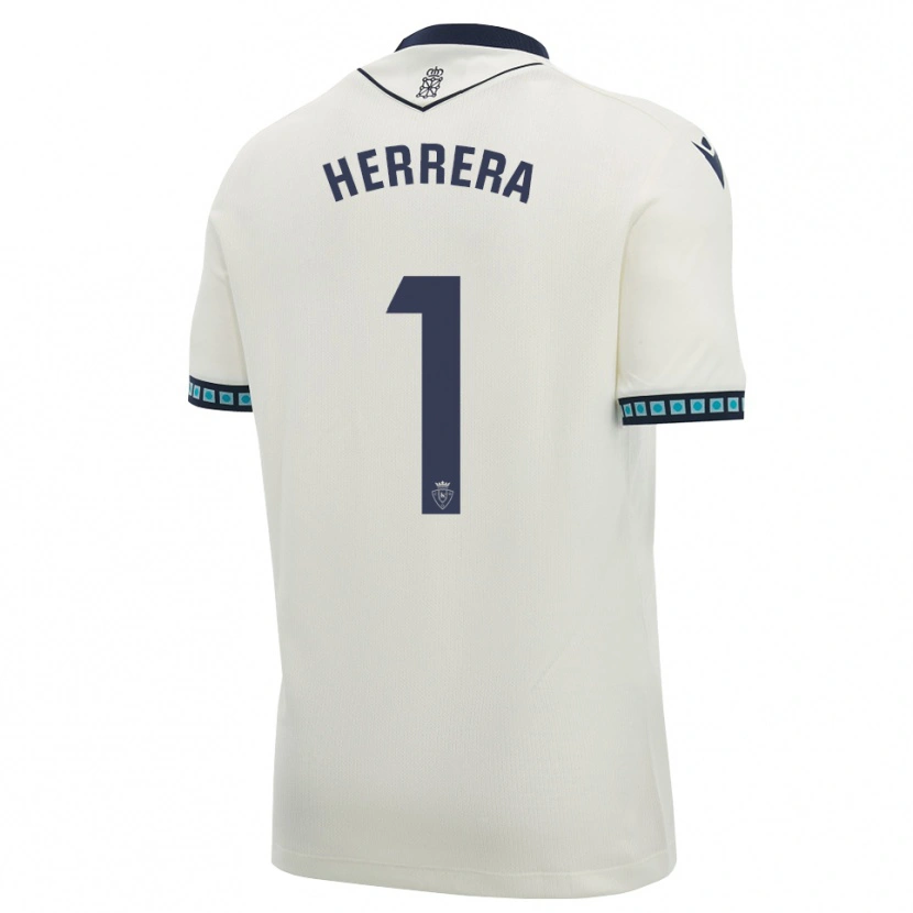 Danxen Pánské Sergio Herrera #1 Bílá Černá Světle Nebesky Modrá Daleko Hráčské Dresy 2026/27 Dres
