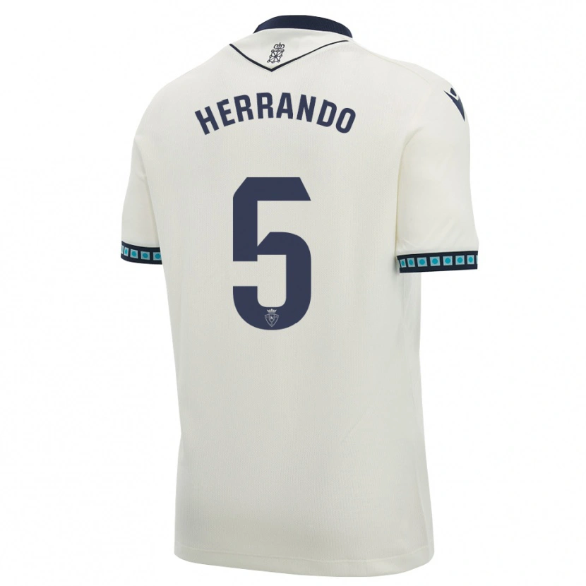 Danxen Pánské Jorge Herrando #5 Bílá Černá Světle Nebesky Modrá Daleko Hráčské Dresy 2026/27 Dres