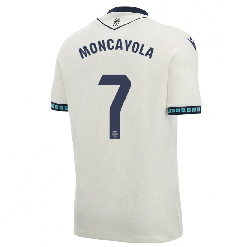 Danxen Pánské Jon Moncayola #7 Bílá Černá Světle Nebesky Modrá Daleko Hráčské Dresy 2026/27 Dres