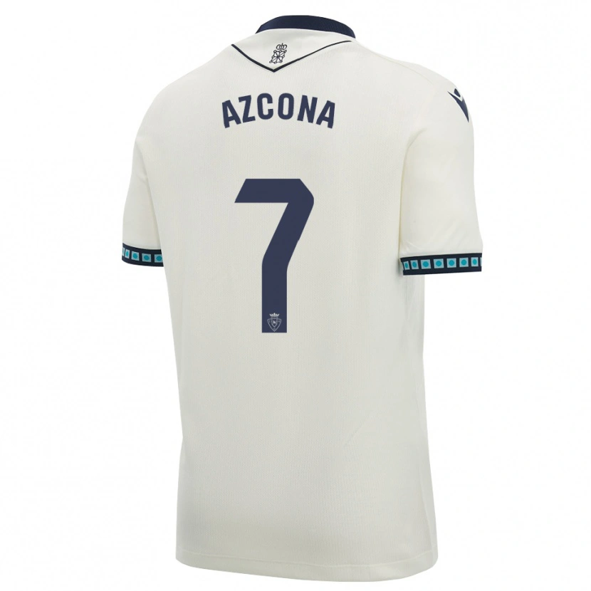 Danxen Pánské Rubén Azcona #7 Bílá Černá Světle Nebesky Modrá Daleko Hráčské Dresy 2026/27 Dres