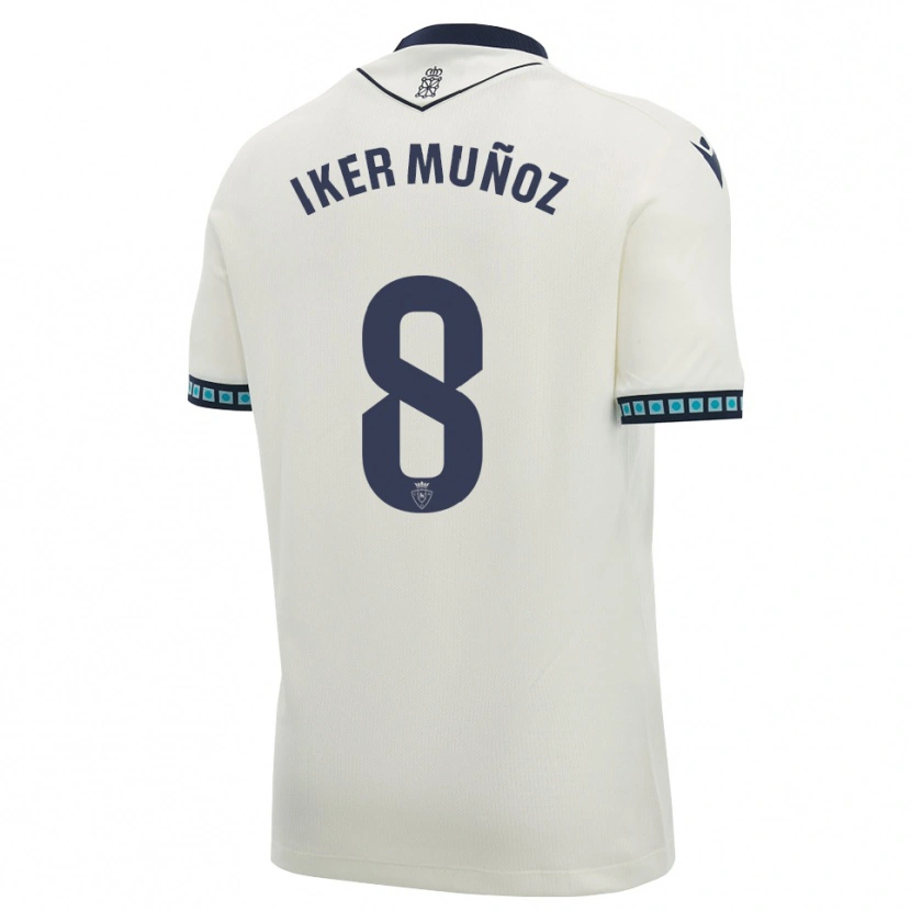 Danxen Pánské Iker Muñoz #8 Bílá Černá Světle Nebesky Modrá Daleko Hráčské Dresy 2026/27 Dres