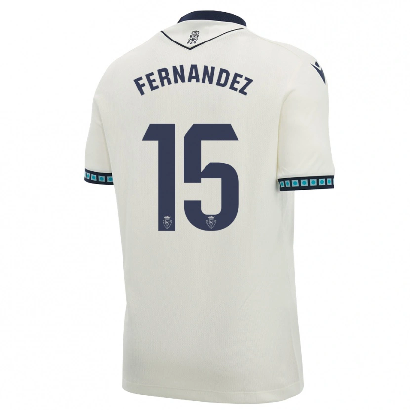 Danxen Pánské Leyre Fernández Sánchez #15 Bílá Černá Světle Nebesky Modrá Daleko Hráčské Dresy 2026/27 Dres