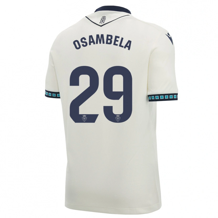 Danxen Pánské Asier Osambela #29 Bílá Černá Světle Nebesky Modrá Daleko Hráčské Dresy 2026/27 Dres