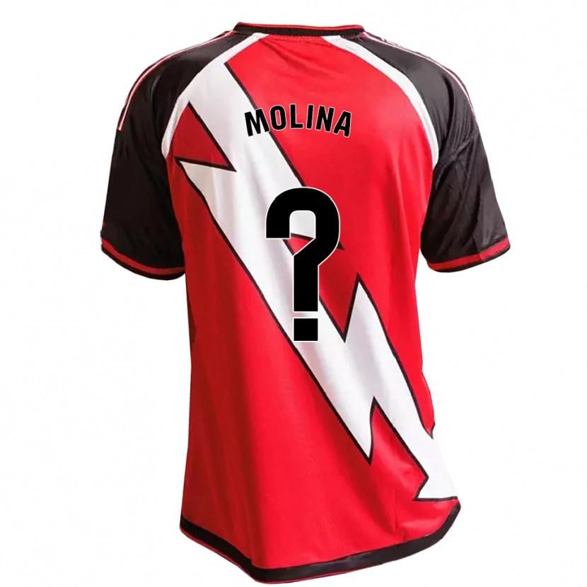 Danxen Pánské Adrián Molina #0 Červená Černá Bílá Daleko Hráčské Dresy 2026/27 Dres