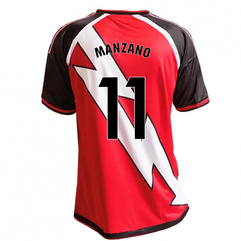 Danxen Pánské Sergio Manzano #11 Červená Černá Bílá Daleko Hráčské Dresy 2026/27 Dres
