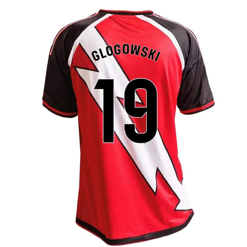 Danxen Pánské Wiktor Glogowski #19 Červená Černá Bílá Daleko Hráčské Dresy 2026/27 Dres