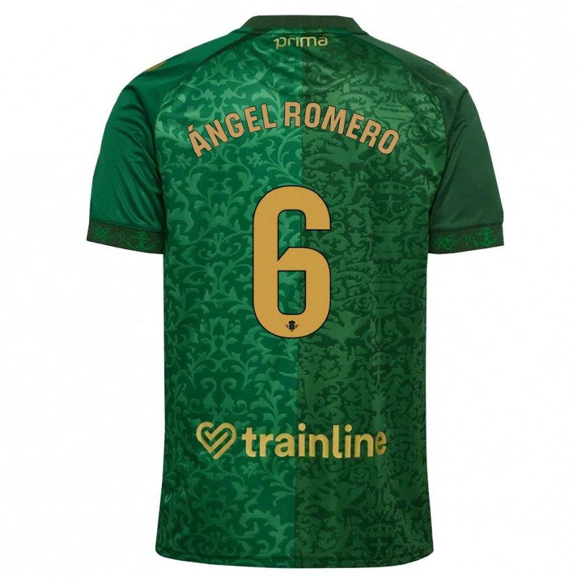 Danxen Pánské Miguel Romero #6 Lesní Zelená Tmavě Zlatohnědá Daleko Hráčské Dresy 2026/27 Dres