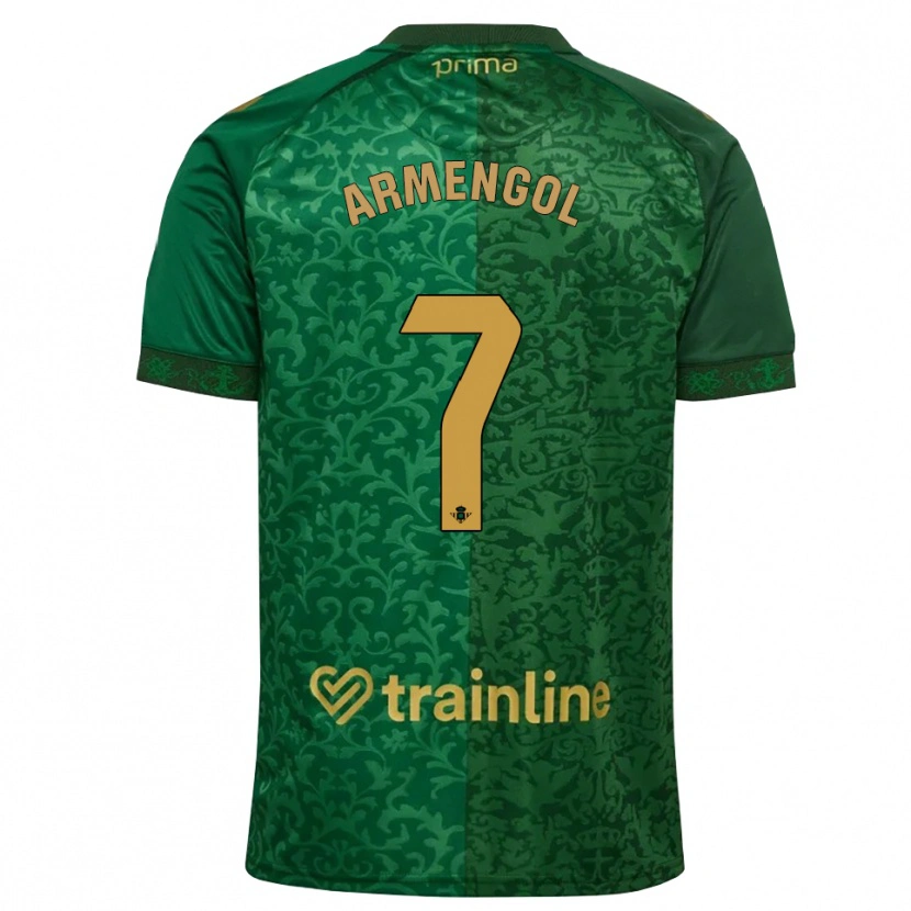 Danxen Pánské Carla Armengol Joaniquet #7 Lesní Zelená Tmavě Zlatohnědá Daleko Hráčské Dresy 2026/27 Dres