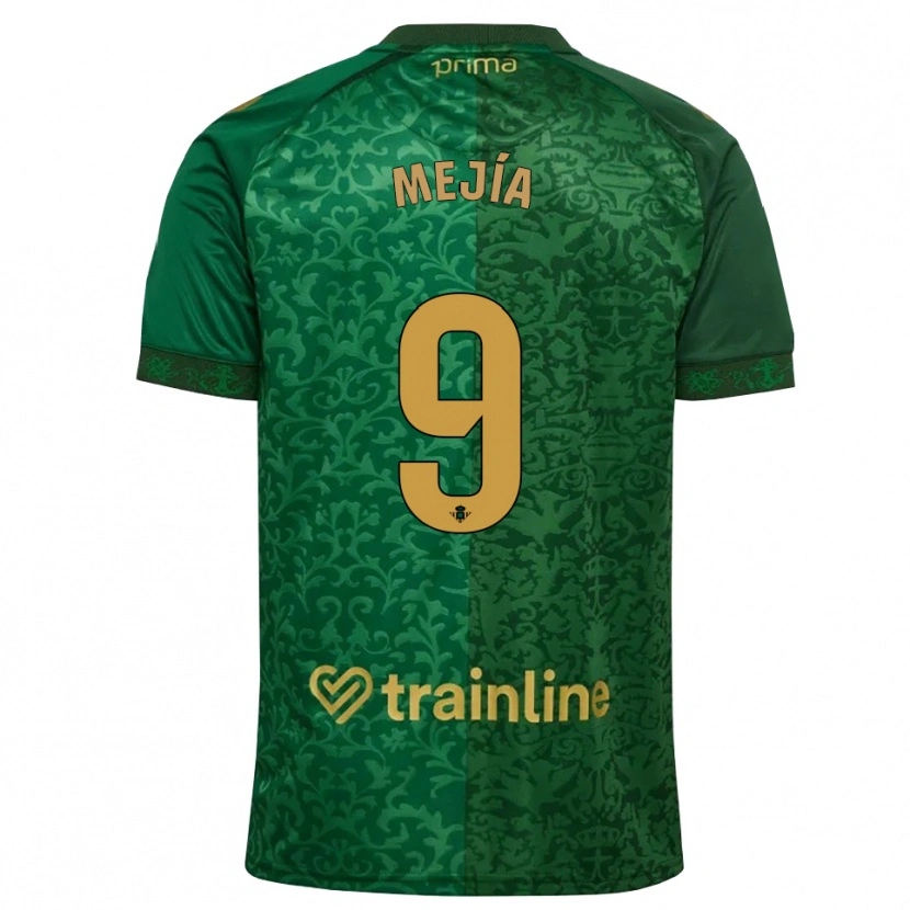 Danxen Pánské José Mejía #9 Lesní Zelená Tmavě Zlatohnědá Daleko Hráčské Dresy 2026/27 Dres
