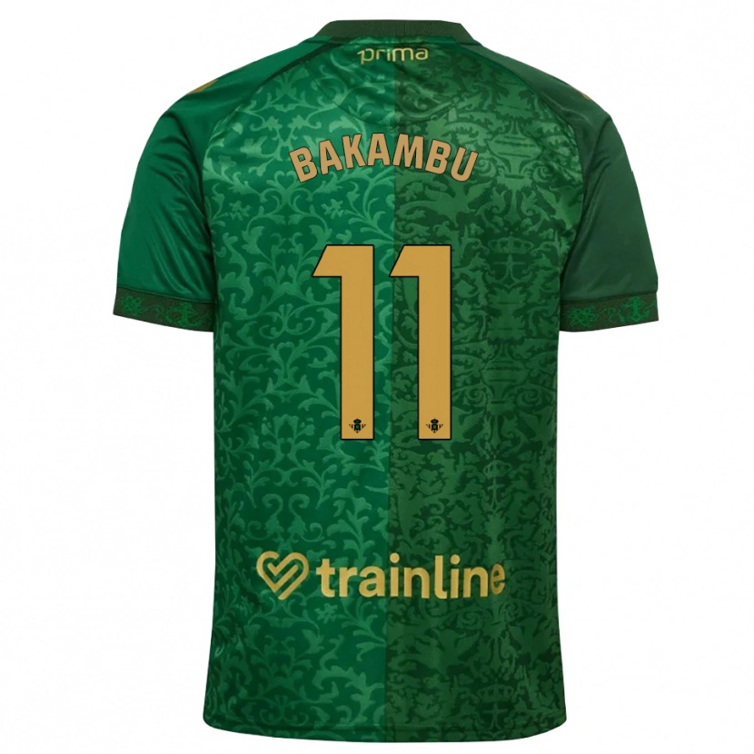 Danxen Pánské Cedric Bakambu #11 Lesní Zelená Tmavě Zlatohnědá Daleko Hráčské Dresy 2026/27 Dres