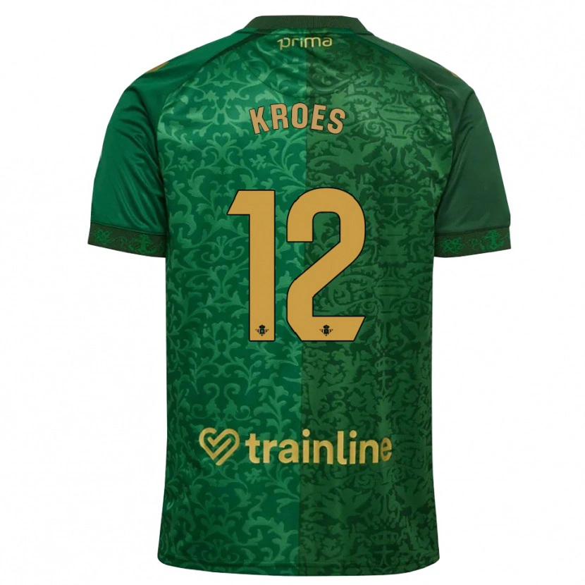 Danxen Pánské Victor Kroes #12 Lesní Zelená Tmavě Zlatohnědá Daleko Hráčské Dresy 2026/27 Dres