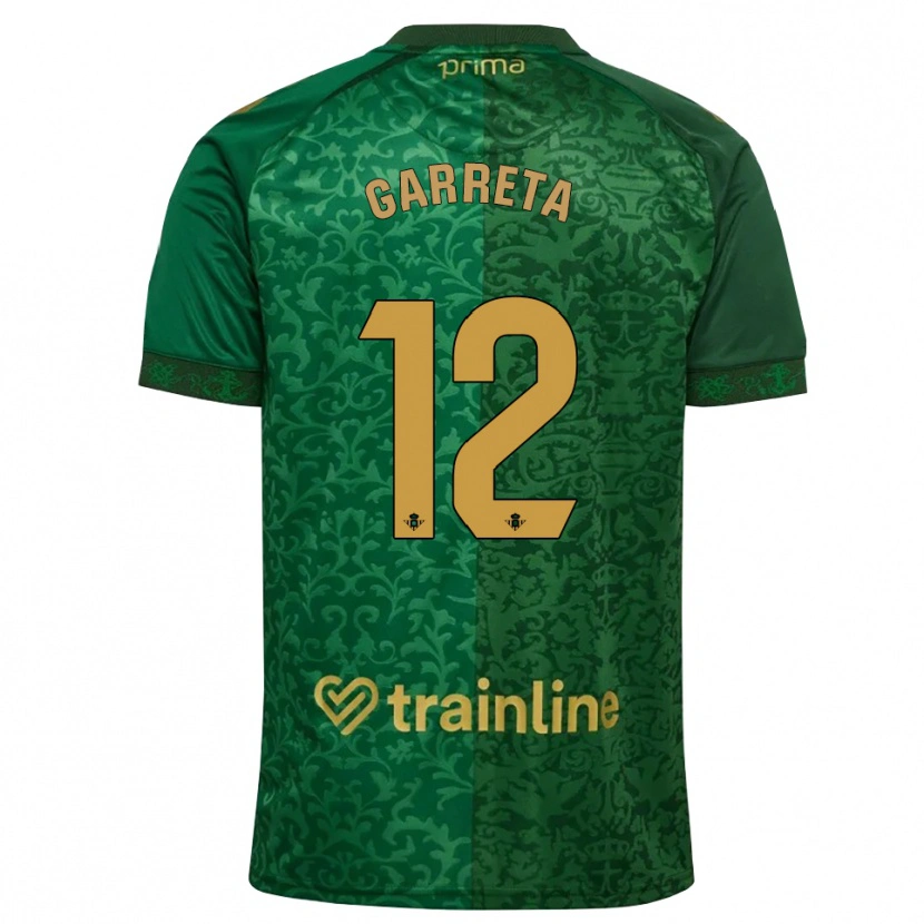 Danxen Pánské Félix Garreta #12 Lesní Zelená Tmavě Zlatohnědá Daleko Hráčské Dresy 2026/27 Dres