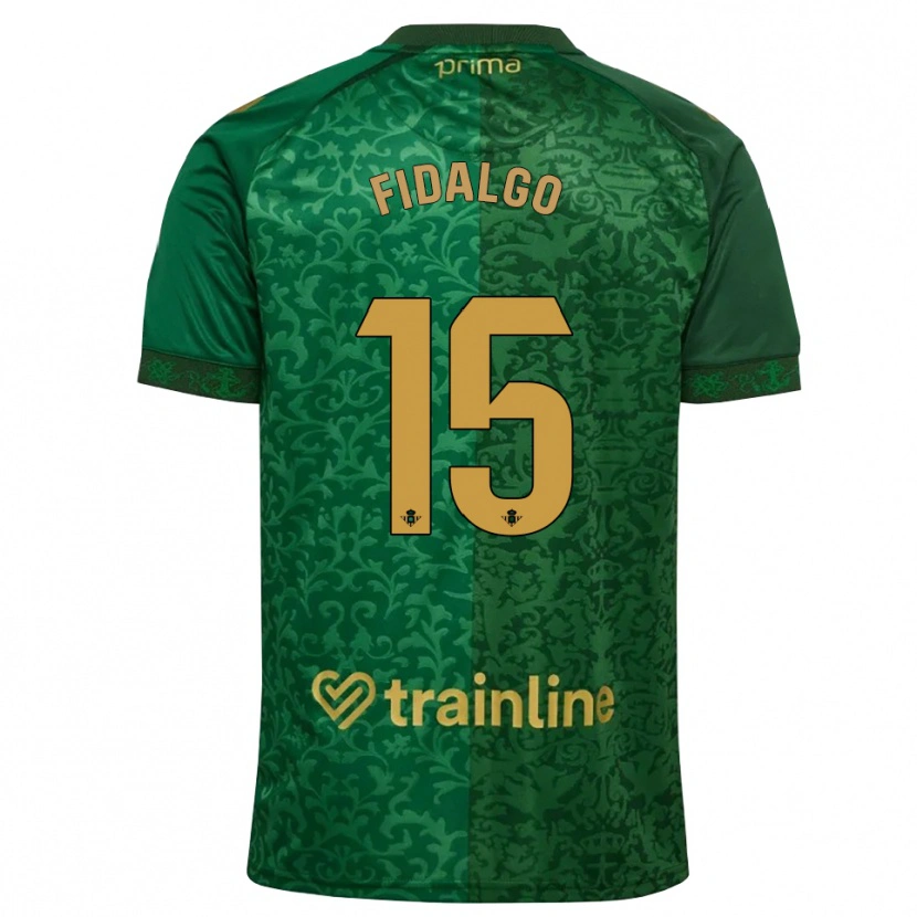 Danxen Pánské Álvaro Fidalgo #15 Lesní Zelená Tmavě Zlatohnědá Daleko Hráčské Dresy 2026/27 Dres