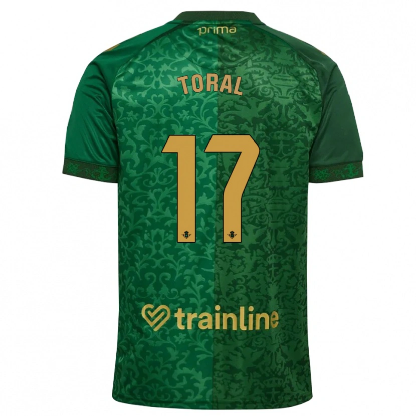 Danxen Pánské Antonio Toral #17 Lesní Zelená Tmavě Zlatohnědá Daleko Hráčské Dresy 2026/27 Dres