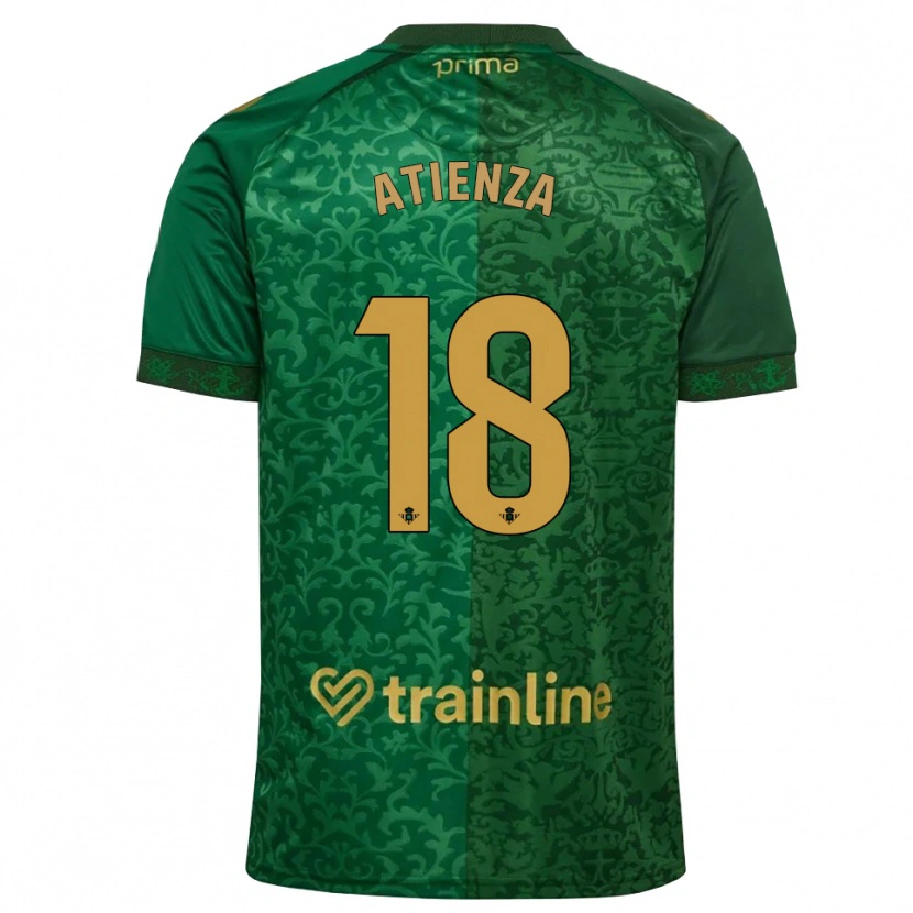 Danxen Pánské Diego Atienza #18 Lesní Zelená Tmavě Zlatohnědá Daleko Hráčské Dresy 2026/27 Dres