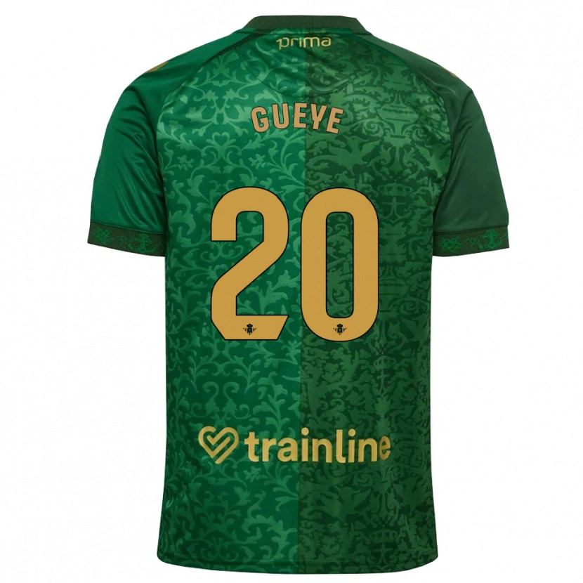 Danxen Pánské Lamine Gueye #20 Lesní Zelená Tmavě Zlatohnědá Daleko Hráčské Dresy 2026/27 Dres