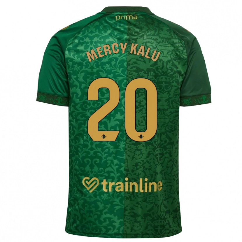 Danxen Pánské Chinyere Mercy Kalu #20 Lesní Zelená Tmavě Zlatohnědá Daleko Hráčské Dresy 2026/27 Dres