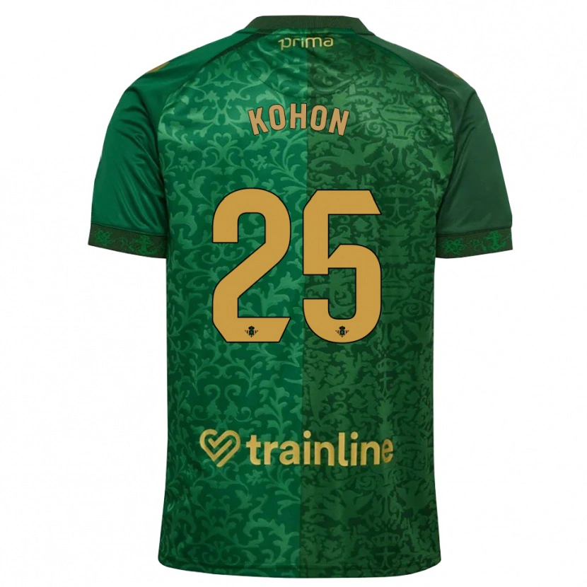 Danxen Pánské Rudy Kohon #25 Lesní Zelená Tmavě Zlatohnědá Daleko Hráčské Dresy 2026/27 Dres