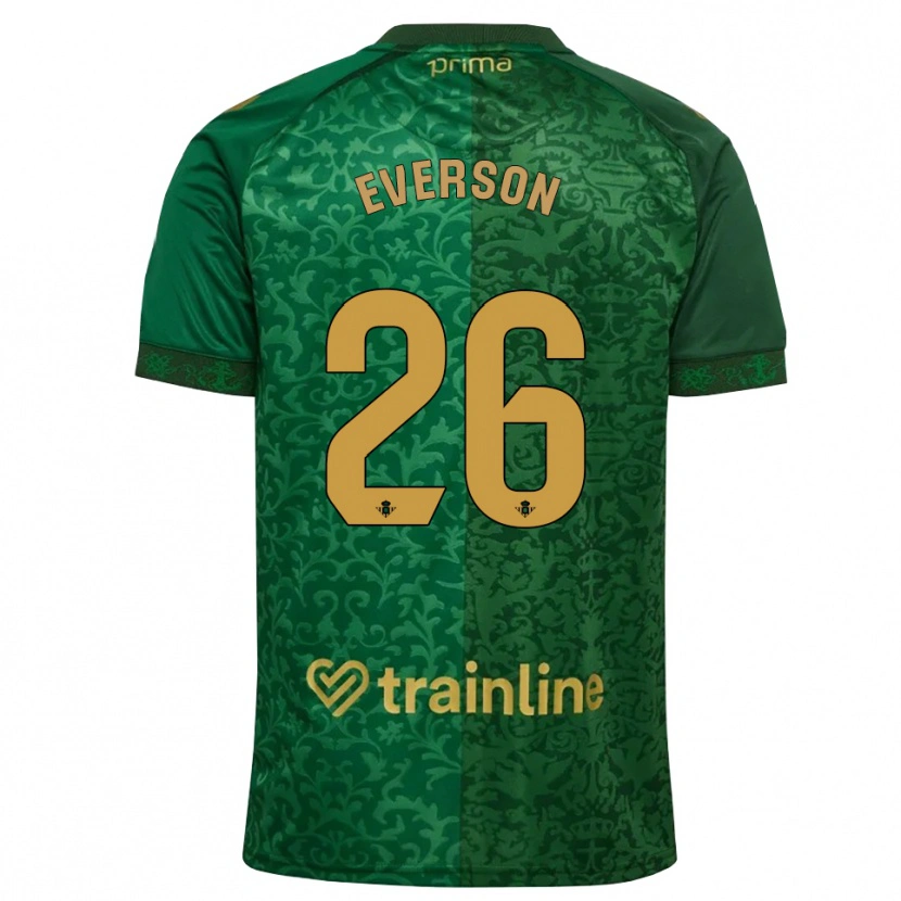 Danxen Pánské Everson Luis Santana Dos Santos #26 Lesní Zelená Tmavě Zlatohnědá Daleko Hráčské Dresy 2026/27 Dres