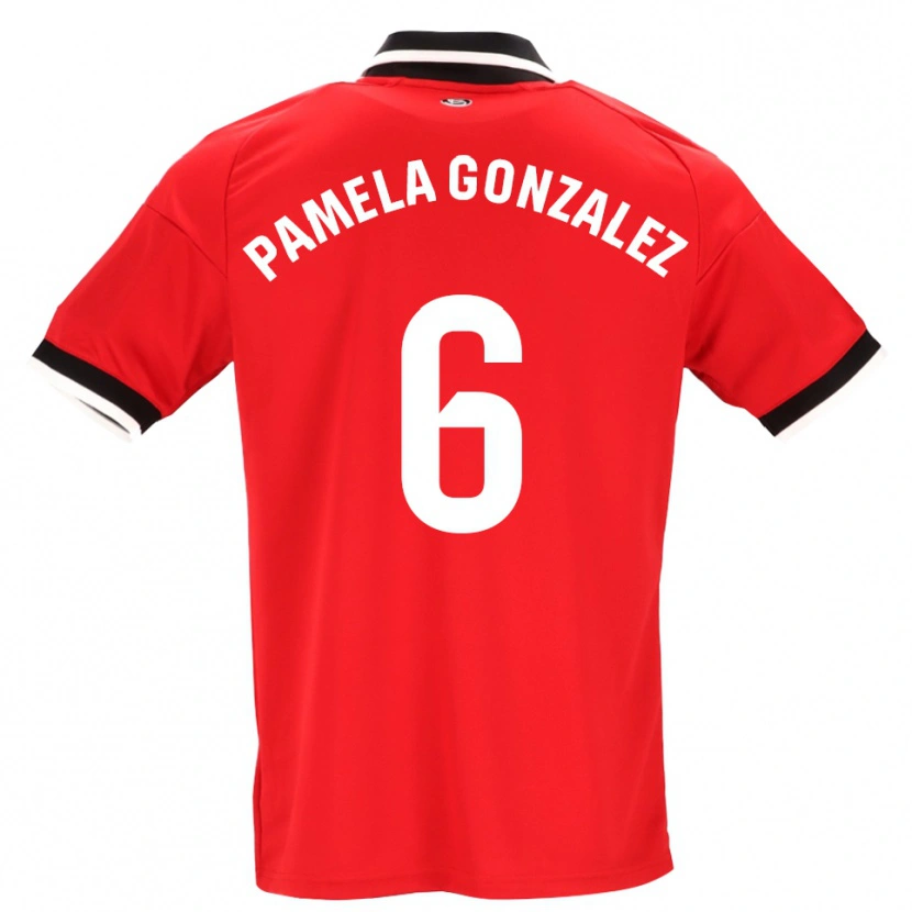 Danxen Pánské Cinthia Pamela González Medina #6 Černá Bílá Červená Daleko Hráčské Dresy 2026/27 Dres