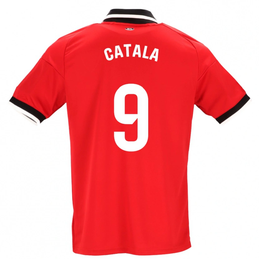 Danxen Pánské Rubén Catalá #9 Černá Bílá Červená Daleko Hráčské Dresy 2026/27 Dres