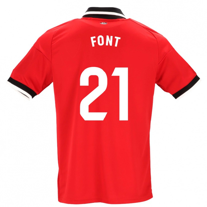 Danxen Pánské Jan Font #21 Černá Bílá Červená Daleko Hráčské Dresy 2026/27 Dres