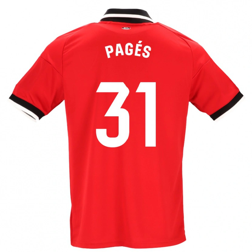 Danxen Pánské Lukas Pagés #31 Černá Bílá Červená Daleko Hráčské Dresy 2026/27 Dres