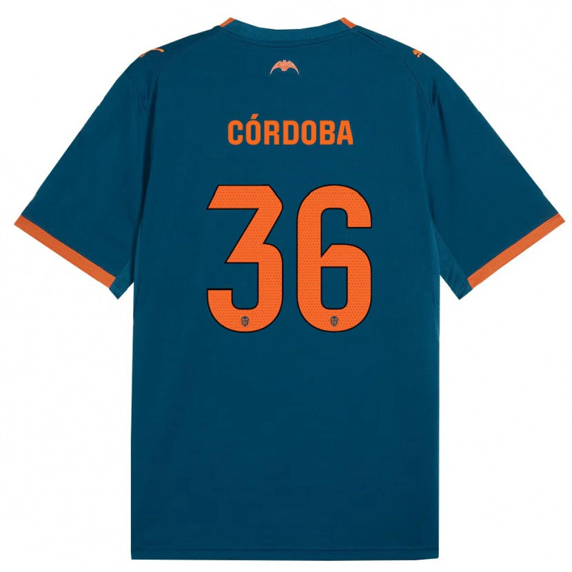 Danxen Pánské Iker Córdoba #36 Ocelově Modrá Oranžová Daleko Hráčské Dresy 2026/27 Dres