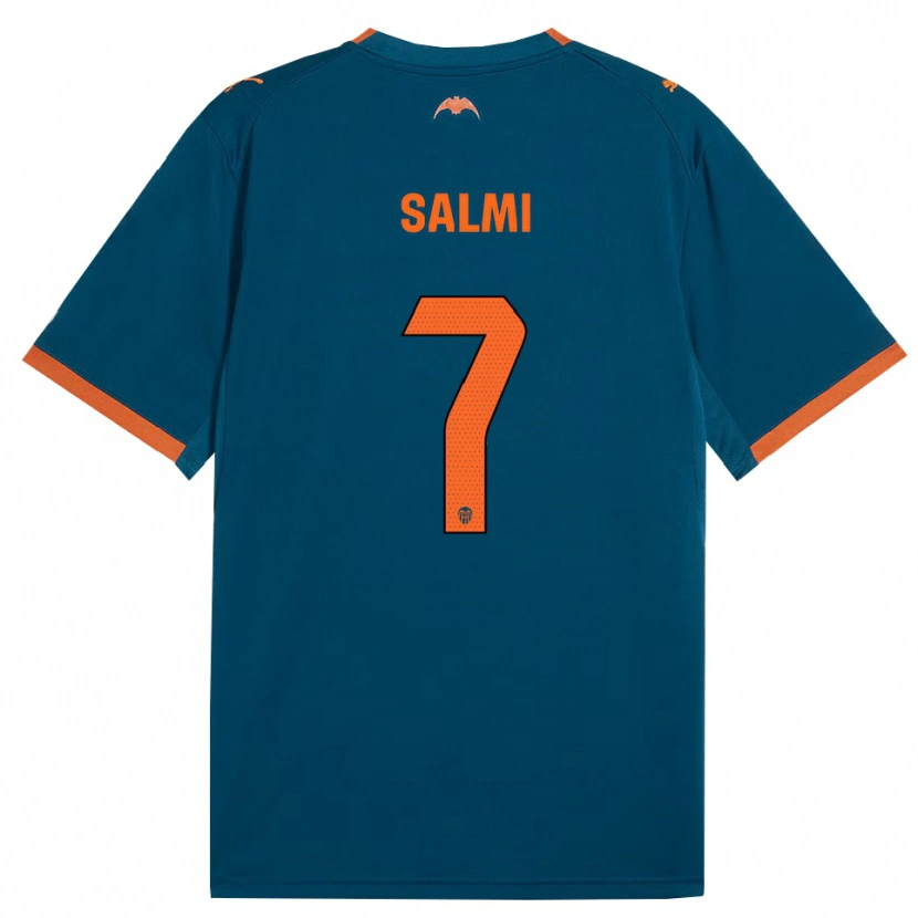 Danxen Pánské Iina Salmi #7 Ocelově Modrá Oranžová Daleko Hráčské Dresy 2026/27 Dres