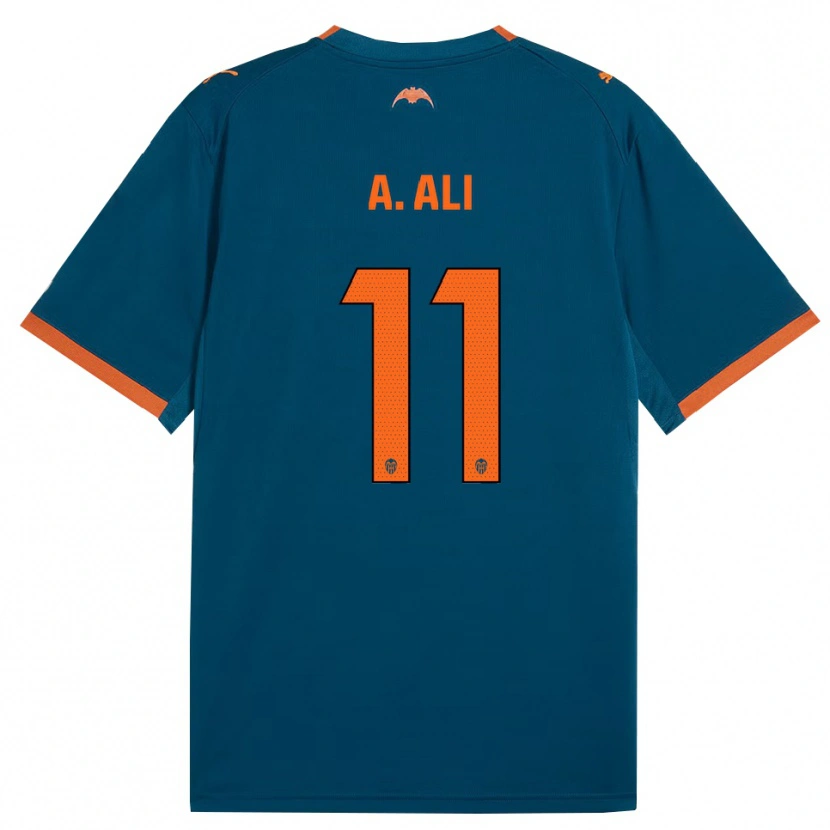 Danxen Pánské Amirah Ali #11 Ocelově Modrá Oranžová Daleko Hráčské Dresy 2026/27 Dres