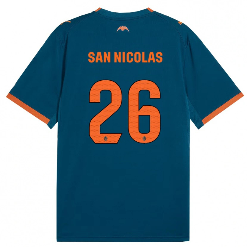 Danxen Pánské Olga San Nicolas #26 Ocelově Modrá Oranžová Daleko Hráčské Dresy 2026/27 Dres
