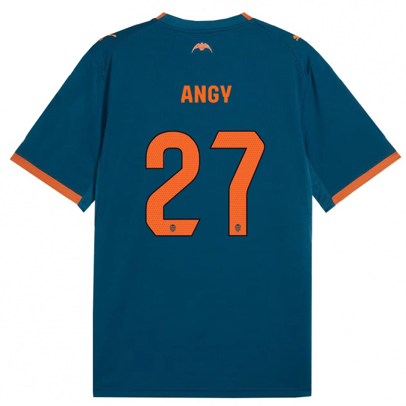 Danxen Pánské Angy #27 Ocelově Modrá Oranžová Daleko Hráčské Dresy 2026/27 Dres