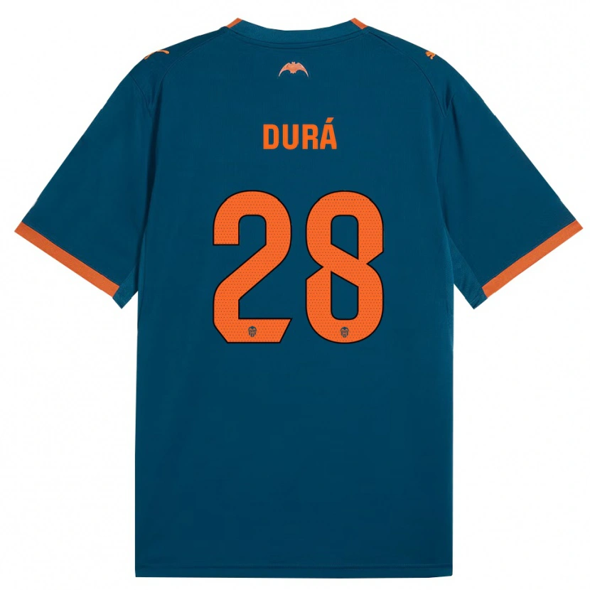 Danxen Pánské Jaume Durá #28 Ocelově Modrá Oranžová Daleko Hráčské Dresy 2026/27 Dres