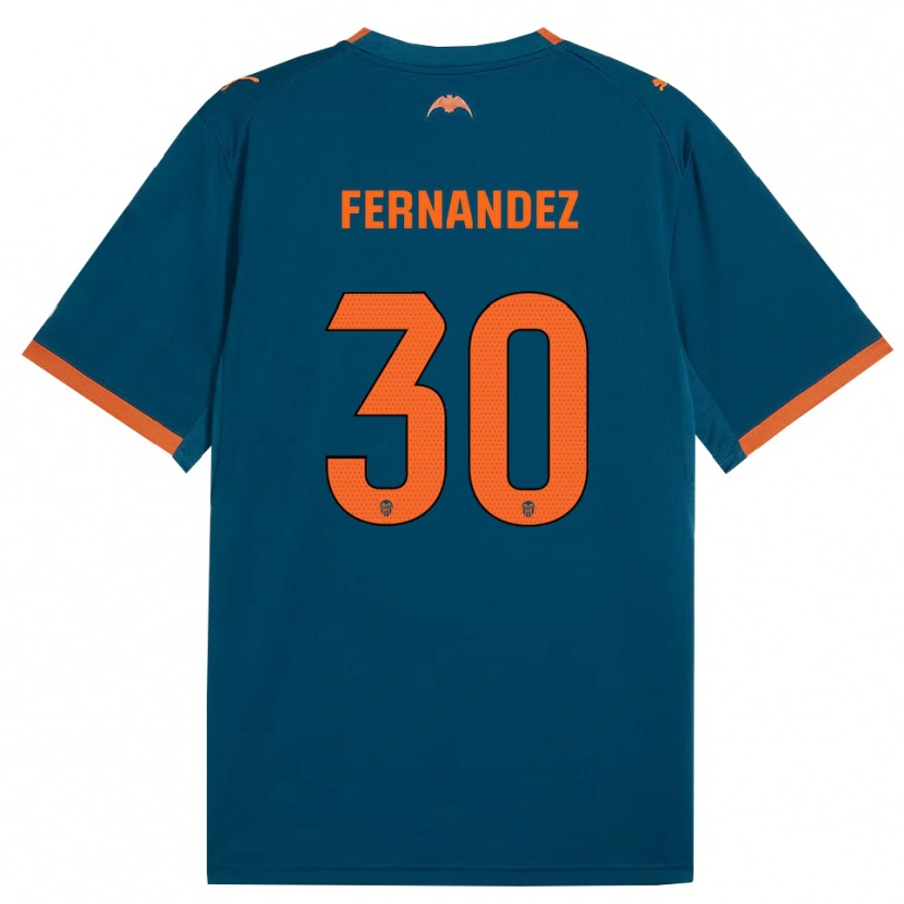 Danxen Pánské Rubén Fernández #30 Ocelově Modrá Oranžová Daleko Hráčské Dresy 2026/27 Dres