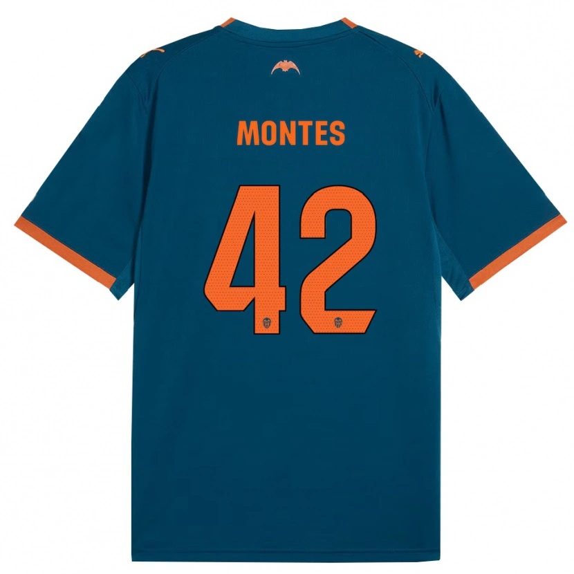 Danxen Pánské Jan Montes #42 Ocelově Modrá Oranžová Daleko Hráčské Dresy 2026/27 Dres