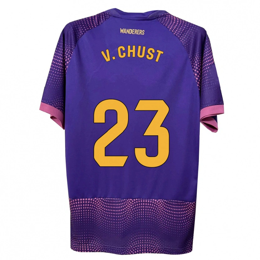 Danxen Pánské Víctor Chust #23 Fialová Bílá Růžová Daleko Hráčské Dresy 2026/27 Dres