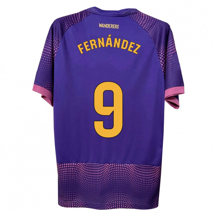 Danxen Pánské Ismael Fernández #9 Fialová Bílá Růžová Daleko Hráčské Dresy 2026/27 Dres
