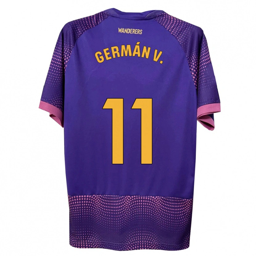 Danxen Pánské Germán Valera #11 Fialová Bílá Růžová Daleko Hráčské Dresy 2026/27 Dres