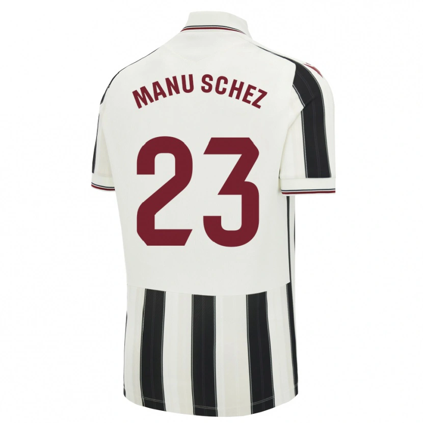 Danxen Pánské Manu Sánchez #23 Černá Bílá Červená Daleko Hráčské Dresy 2026/27 Dres