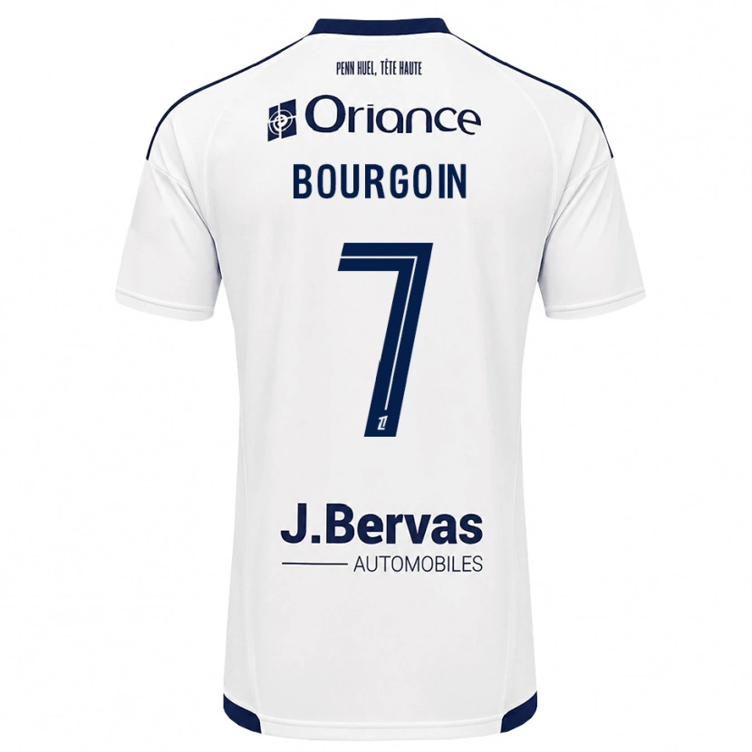 Danxen Pánské Hugo Bourgoin #7 Tmavě Modrá Bílá Daleko Hráčské Dresy 2026/27 Dres