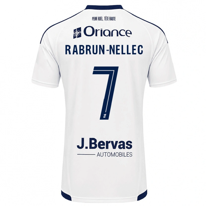 Danxen Pánské Yannis Rabrun-Nellec #7 Tmavě Modrá Bílá Daleko Hráčské Dresy 2026/27 Dres