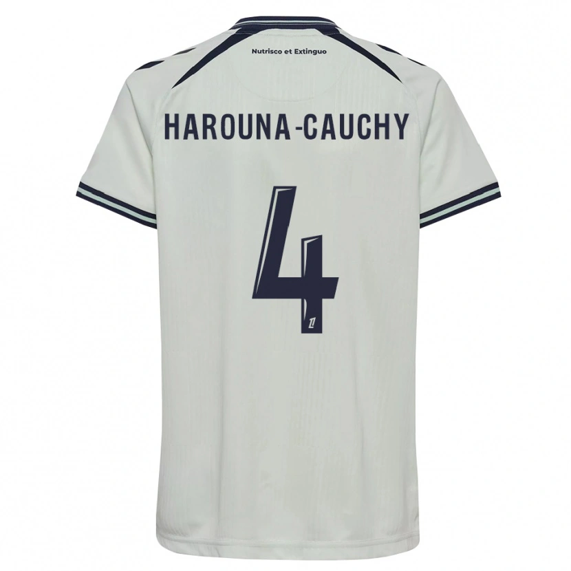 Danxen Pánské Yllian Harouna-Cauchy #4 Půlnoční Modrá Bílá Daleko Hráčské Dresy 2026/27 Dres