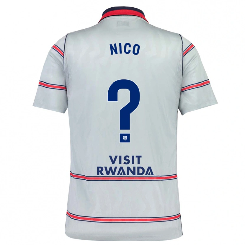 Danxen Pánské Nico Fernández #0 Šedá Červená Tmavě Modrá Třetí Hráčské Dresy 2026/27 Dres