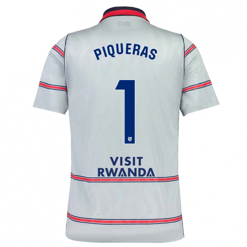 Danxen Pánské Diego Piqueras #1 Šedá Červená Tmavě Modrá Třetí Hráčské Dresy 2026/27 Dres