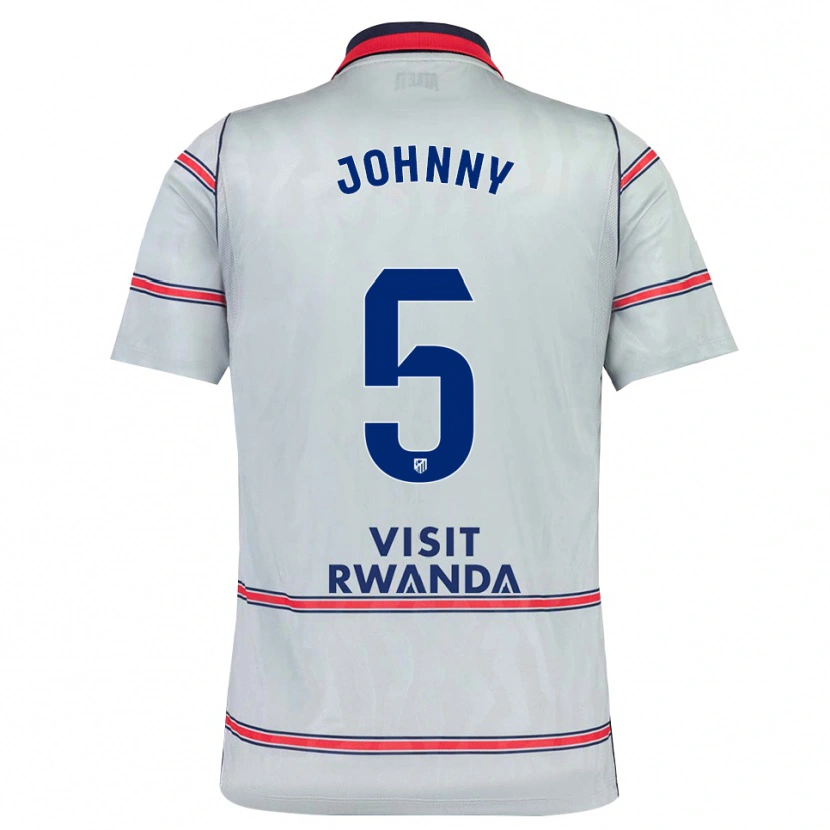 Danxen Pánské Johnny Cardoso #5 Šedá Červená Tmavě Modrá Třetí Hráčské Dresy 2026/27 Dres